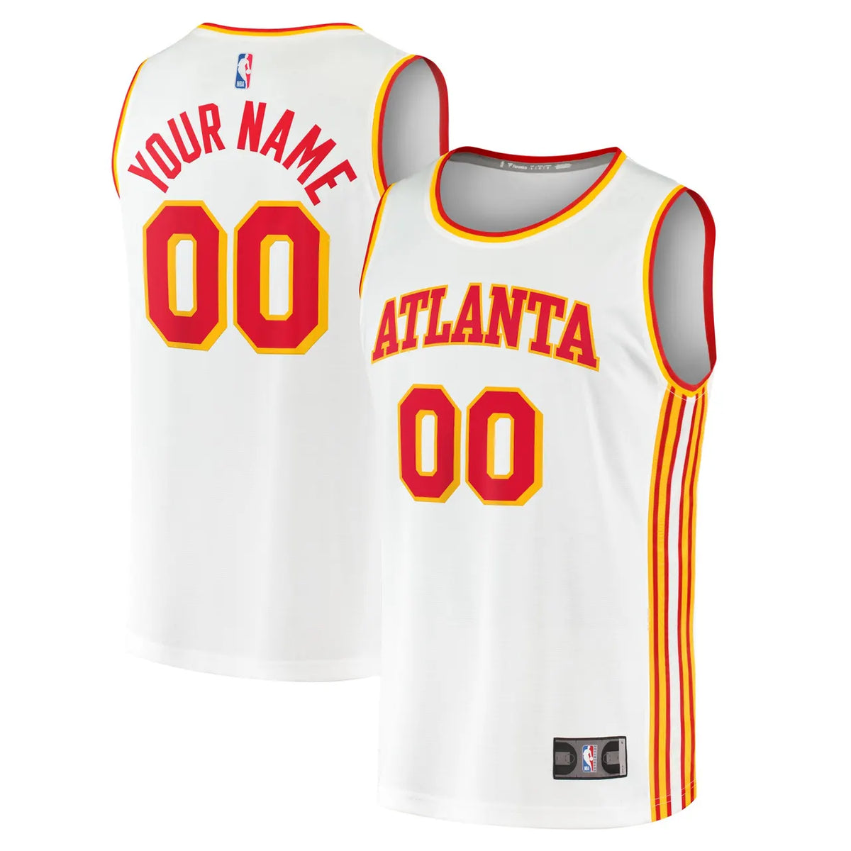 Hawks White Custom Jersey fanatics - Hình 2