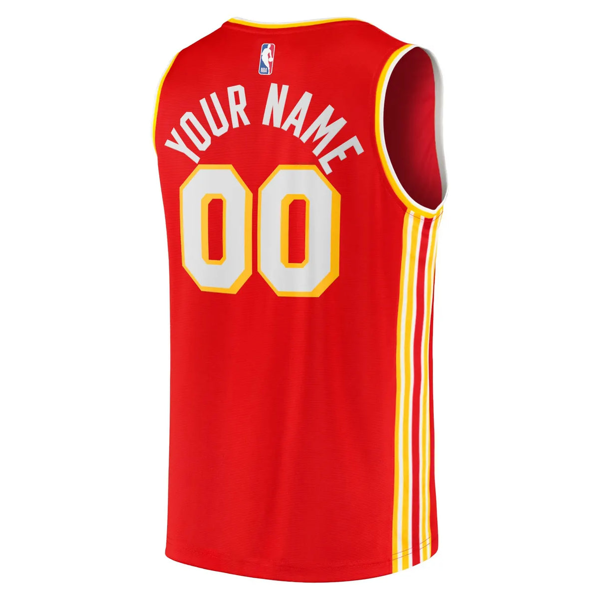 Hawks Red Custom Jersey fanatics - Hình 4
