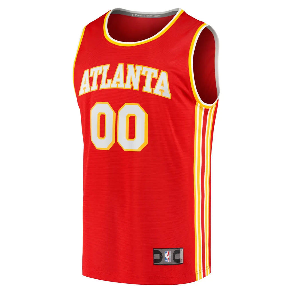 Hawks Red Custom Jersey fanatics - Hình 3