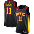 Trae Young Hawks Black Jersey jordan