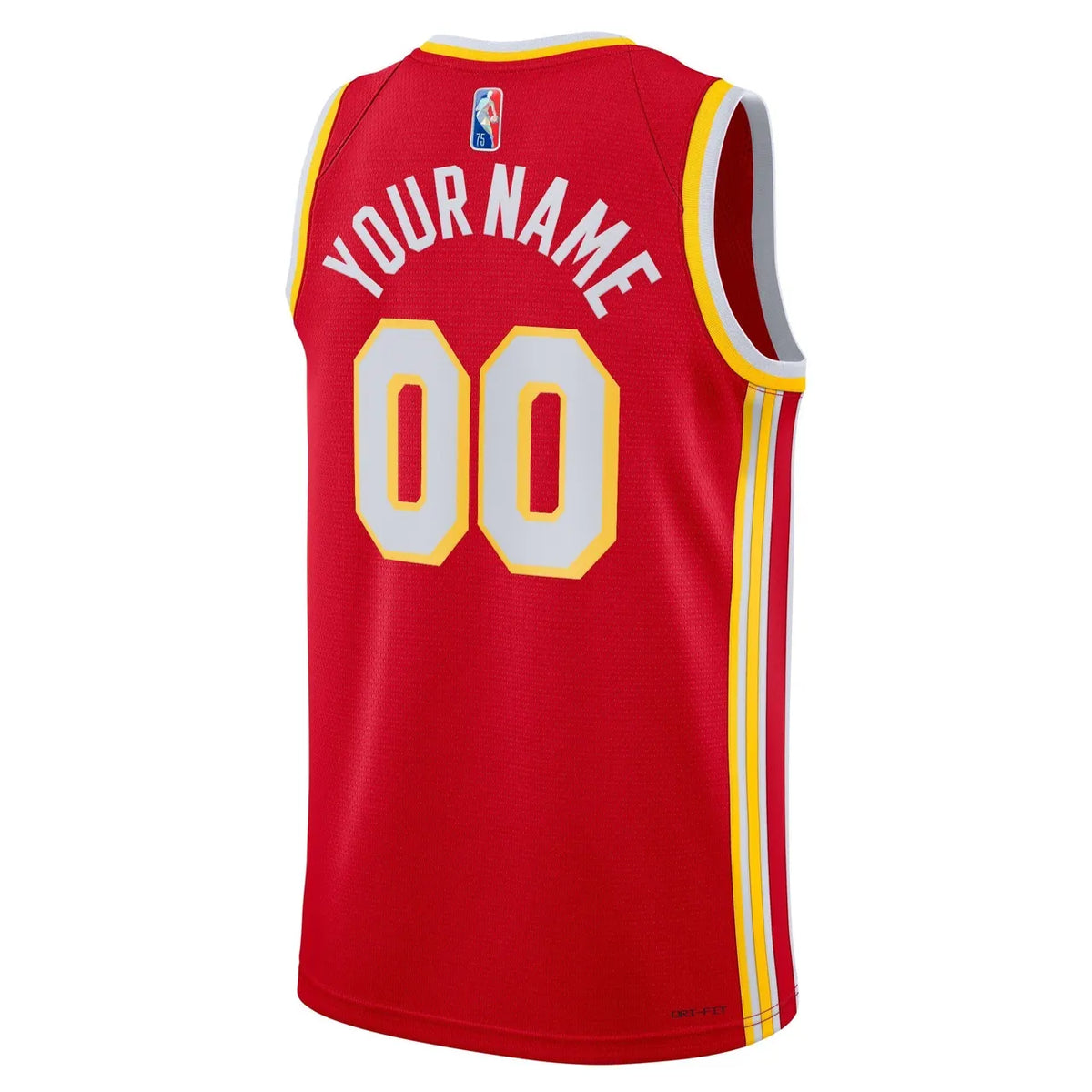 nike Atlanta Hawks Custom Red Jersey - Hình 3