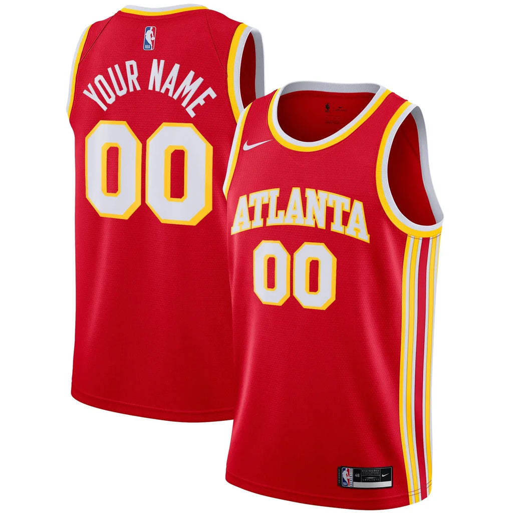 Hawks Red Custom Jersey nike personalized