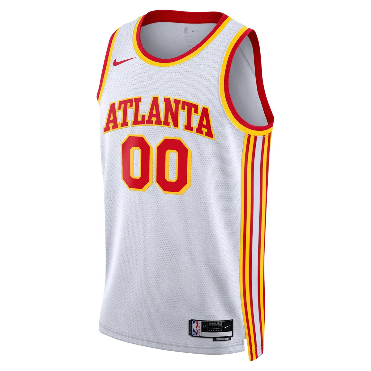 Atlanta Hawks Custom White Jersey - Hình 3
