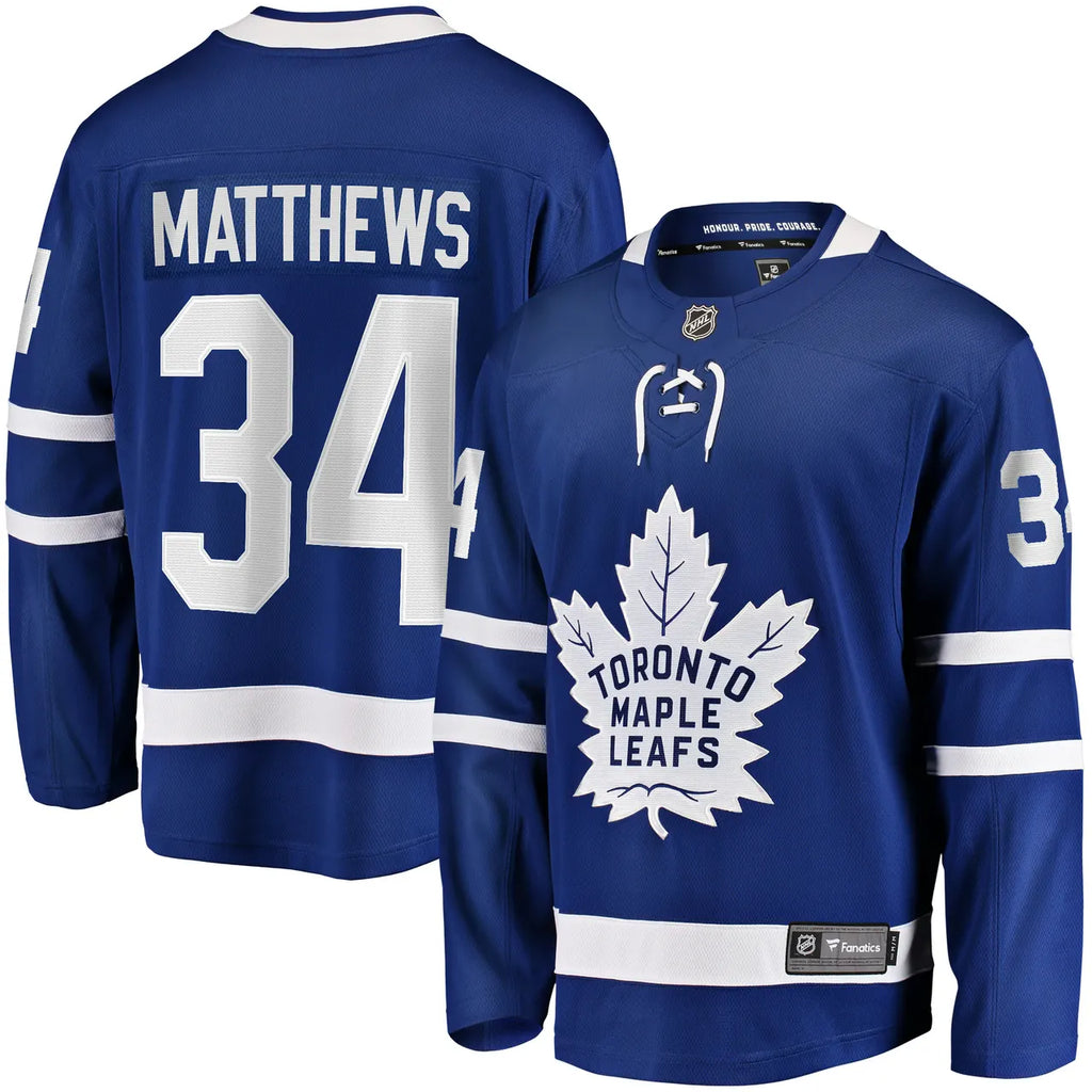 Matthews Leafs Blue Jersey fanatics - Hình 2