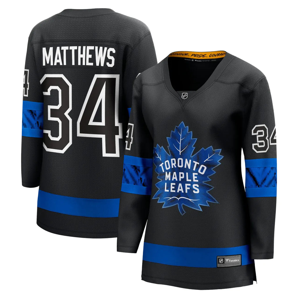 fanatics Matthews Leafs Black Jersey