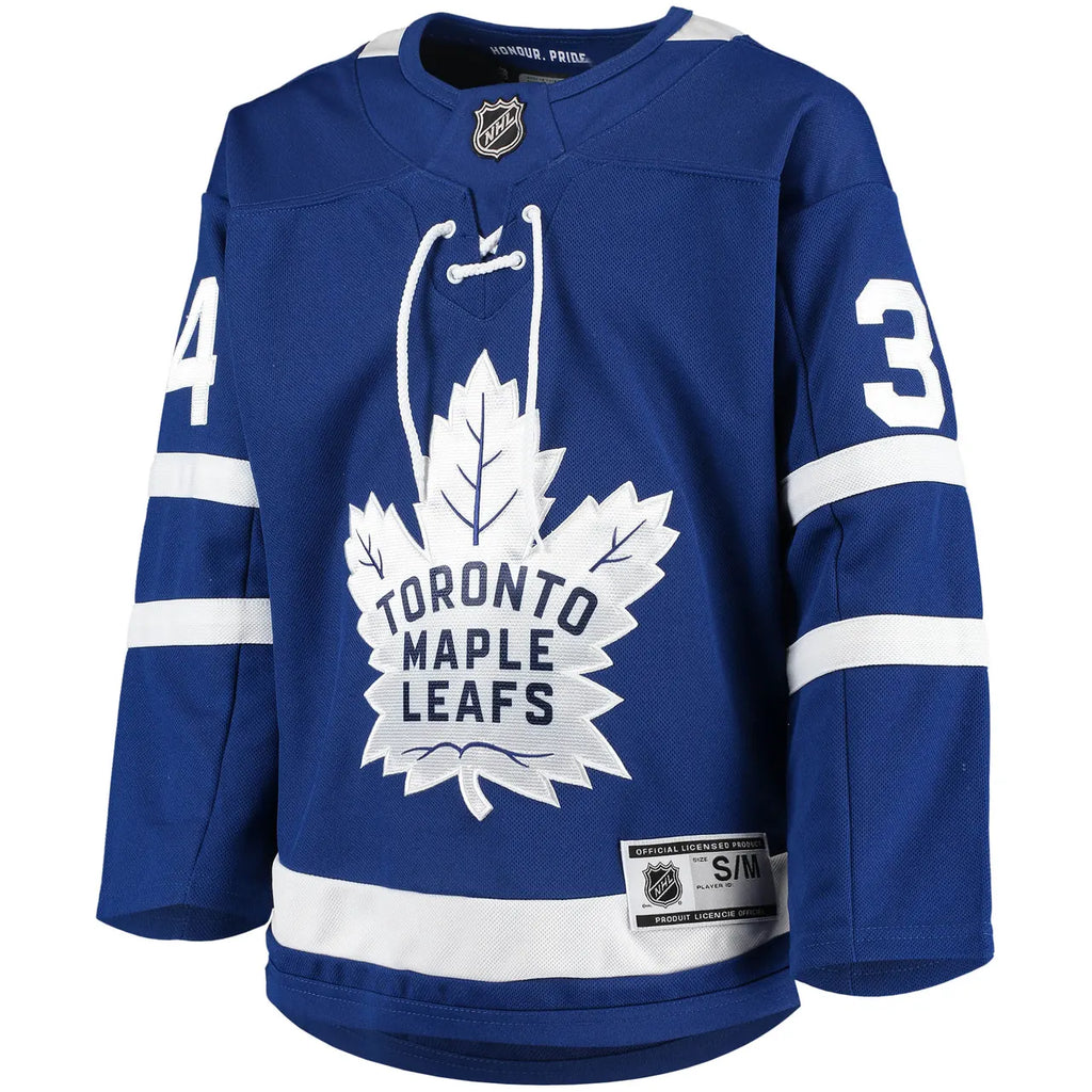 Matthews Leafs Adidas Blue Jersey - Hình 2