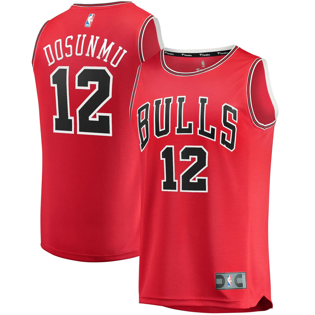 fanatics Dosunmu Bulls Red Jersey - Hình 2