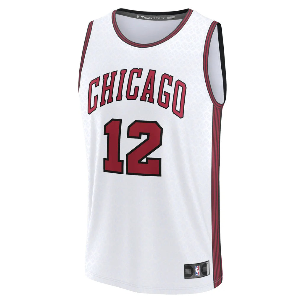 fanatics Dosunmu Bulls White Jersey - Hình 3