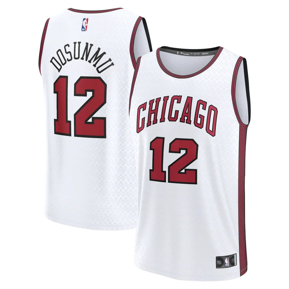 fanatics Dosunmu Bulls White Jersey