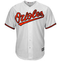 Orioles White Jersey Orange