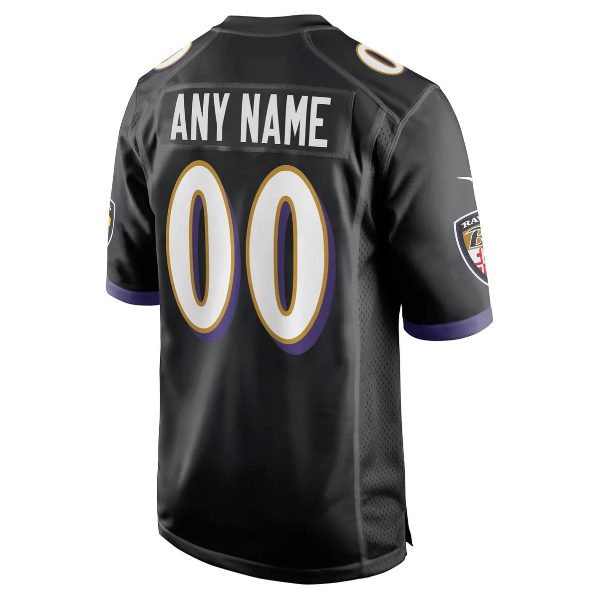 Custom Ravens Black Jersey - Hình 2