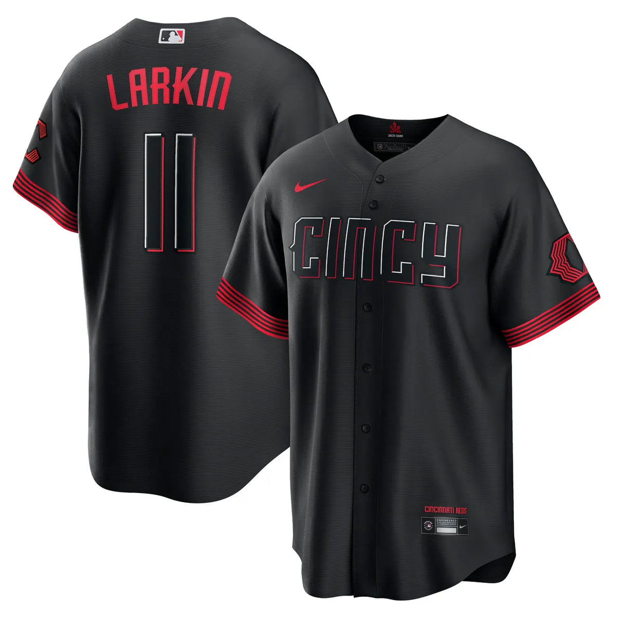 Larkin Reds Black Jersey nike