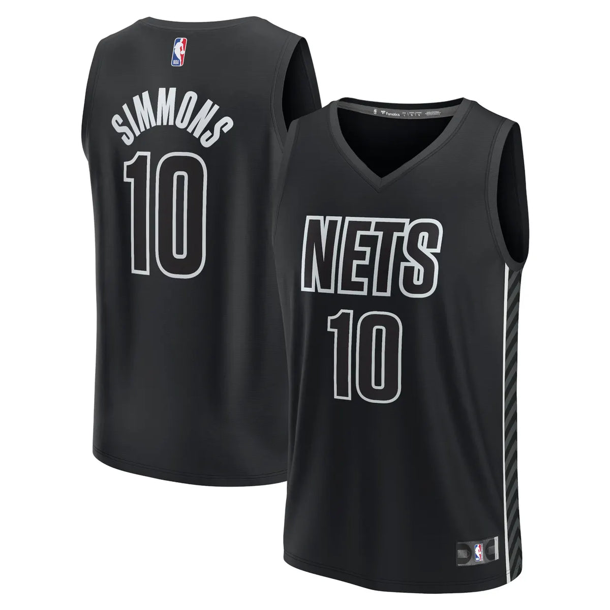 statement Fanatics Simmons Nets Black Jersey - Hình 2