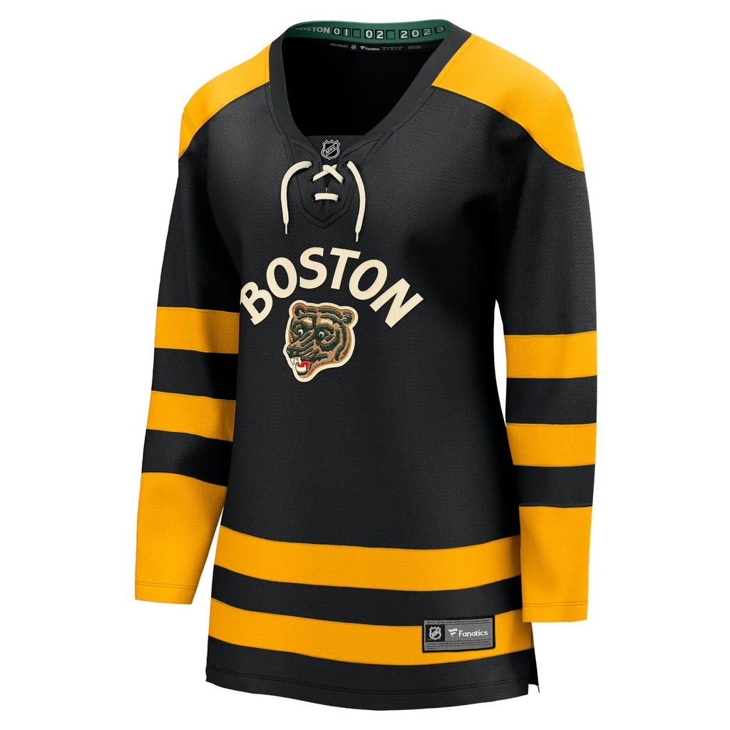 fanatics Bruins Black Gold Jersey - Hình 3