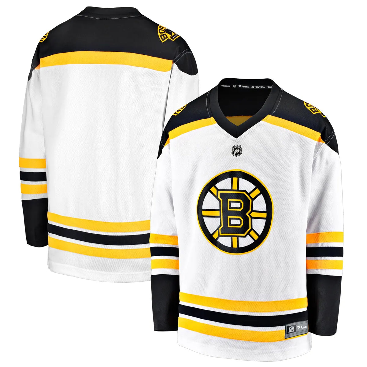 white Fanatics Bruins Away Jersey - Hình 2
