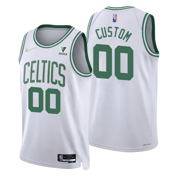 personalized Celtics White Custom Jersey Nike