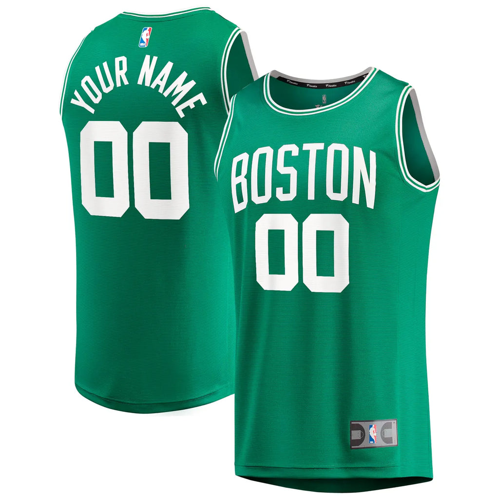 Celtics Green Custom Jersey fanatics - Hình 2