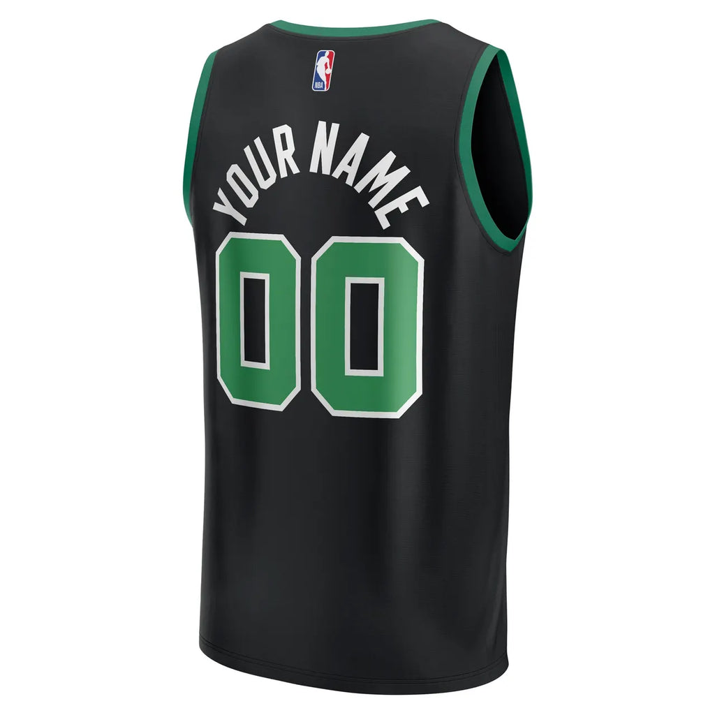 personalized Fanatics Celtics Black Custom Jersey - Hình 4