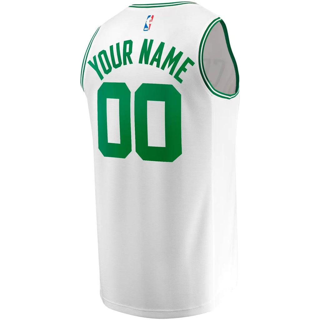 fanatics Celtics White Custom Jersey - Hình 4
