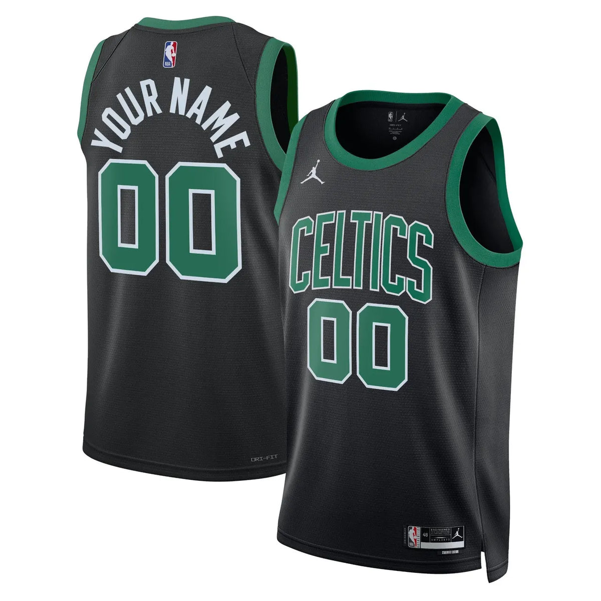 custom Nike Celtics Black Jersey