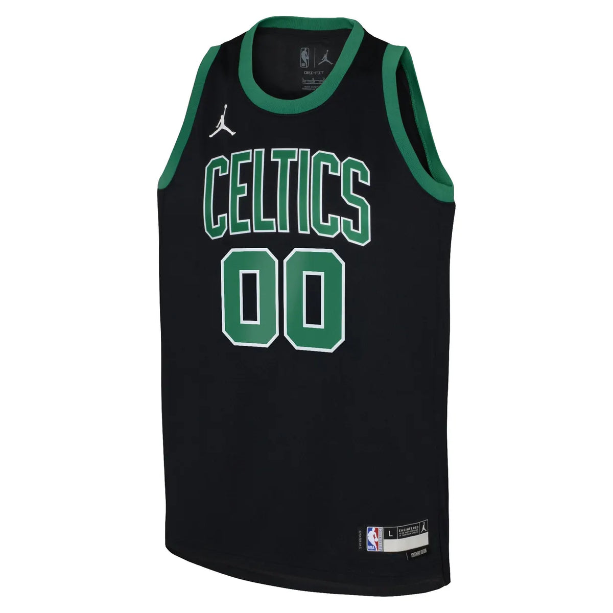 custom Jordan Celtics Black Jersey - Hình 2