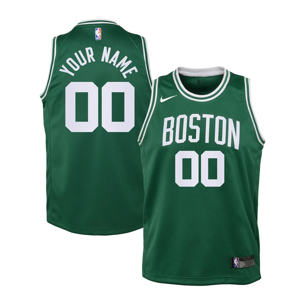 personalized nba Nike Celtics Green Custom Jersey