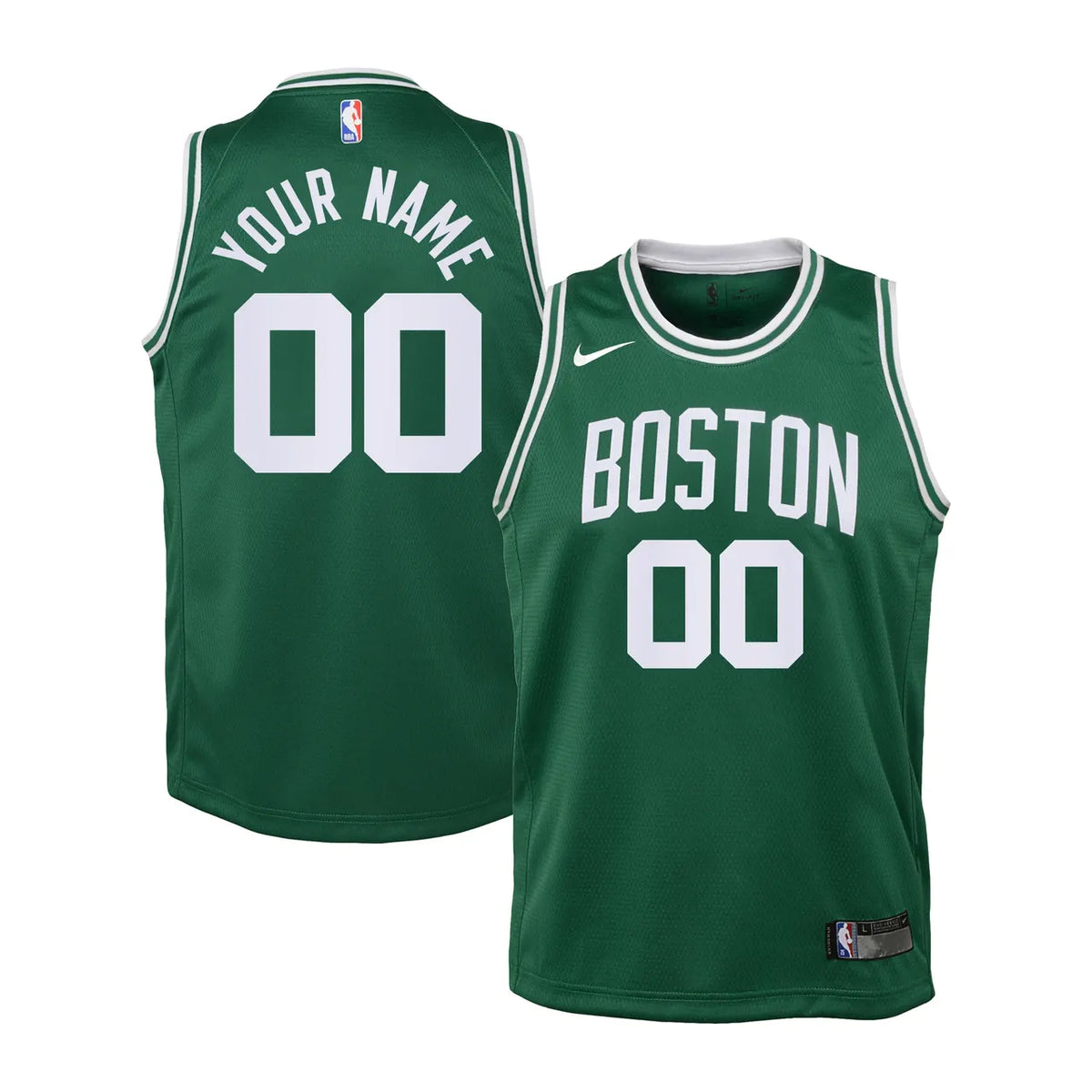 personalized nba Nike Celtics Green Custom Jersey