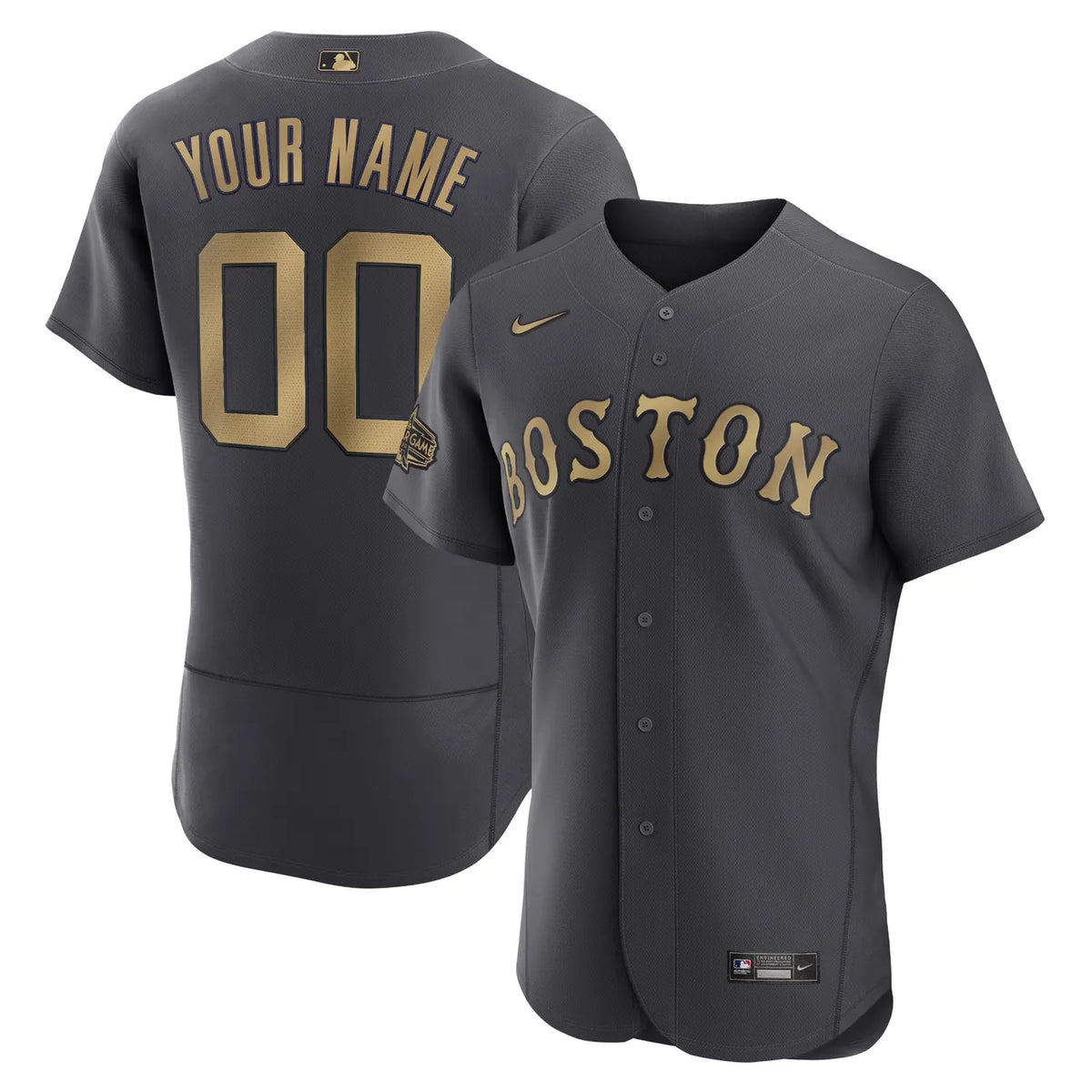 Boston Gray Gold Jersey