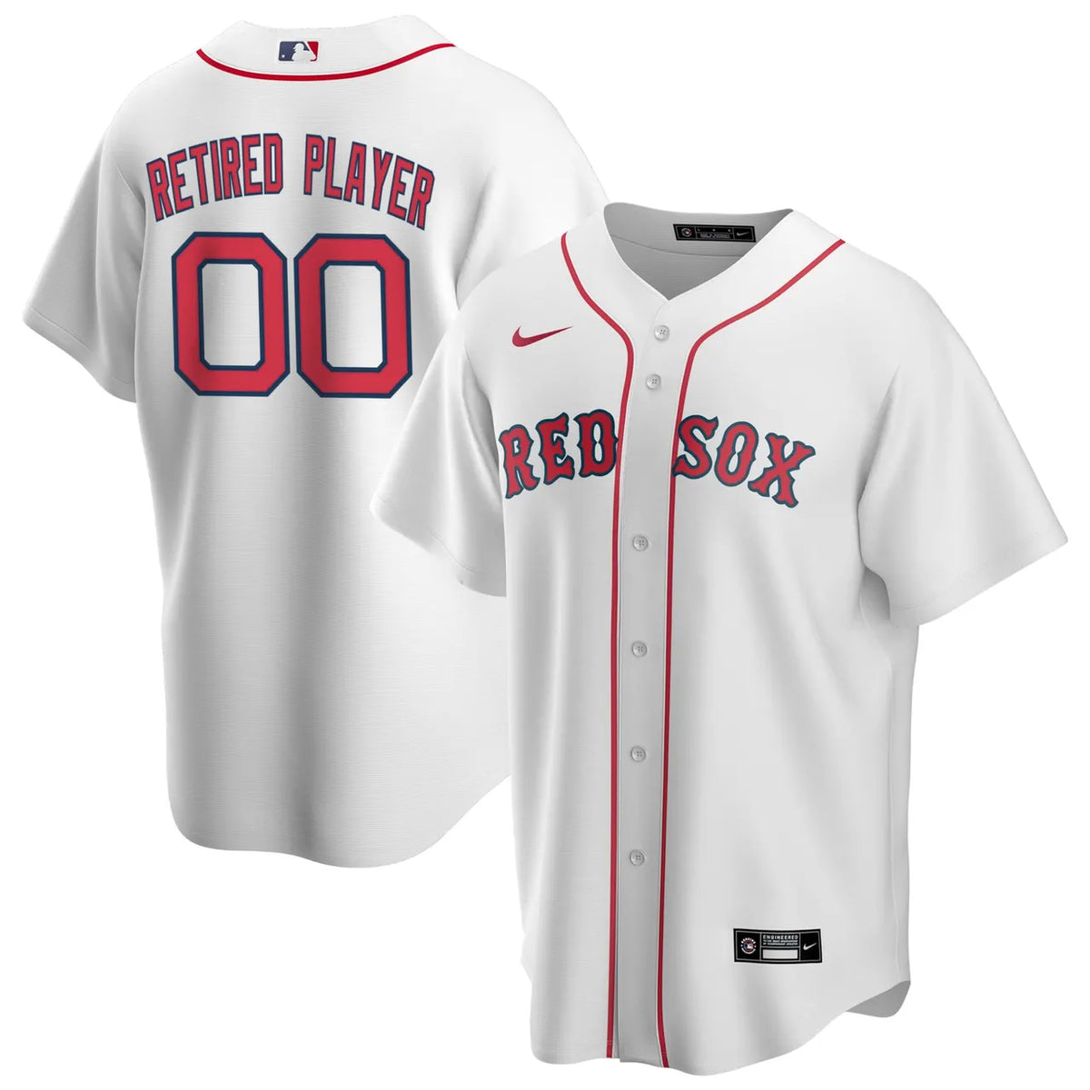 Nike Red Sox Retired Player White Jersey