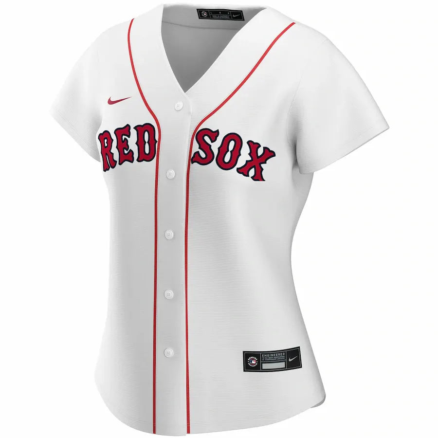 replica Nike Red Sox White Home Jersey - Hình 2