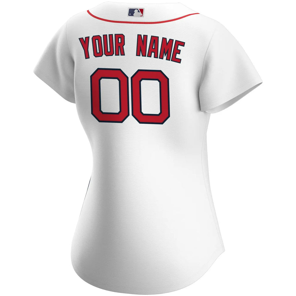 Red Sox Custom White Jersey - Hình 4