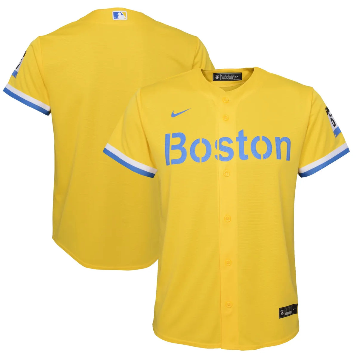 Boston Red Sox Yellow Jersey nike