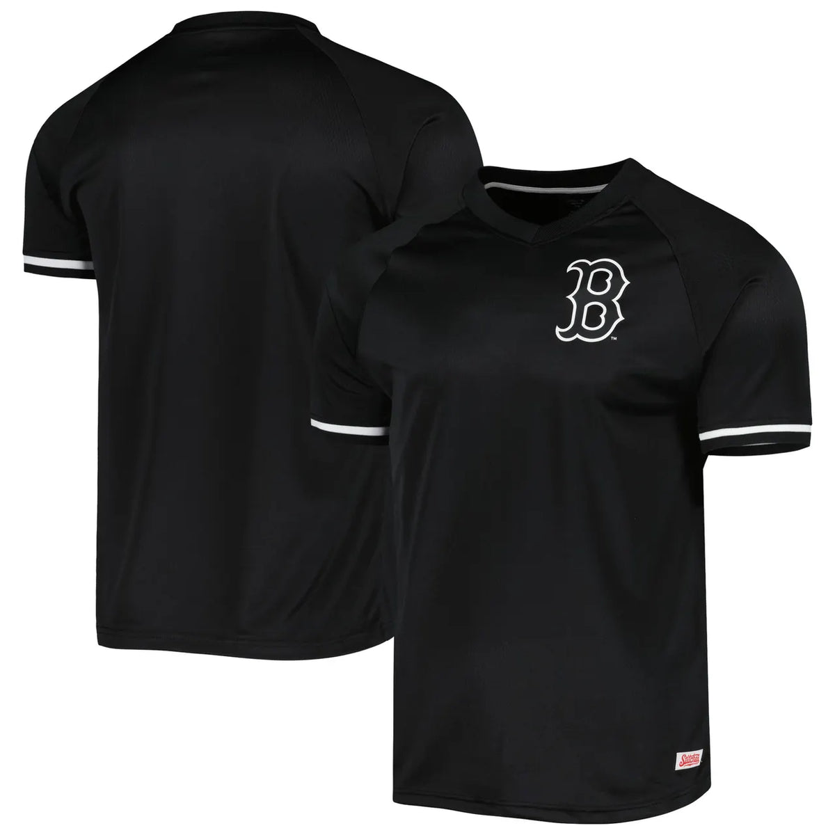 Stitches Black Red Sox Jersey