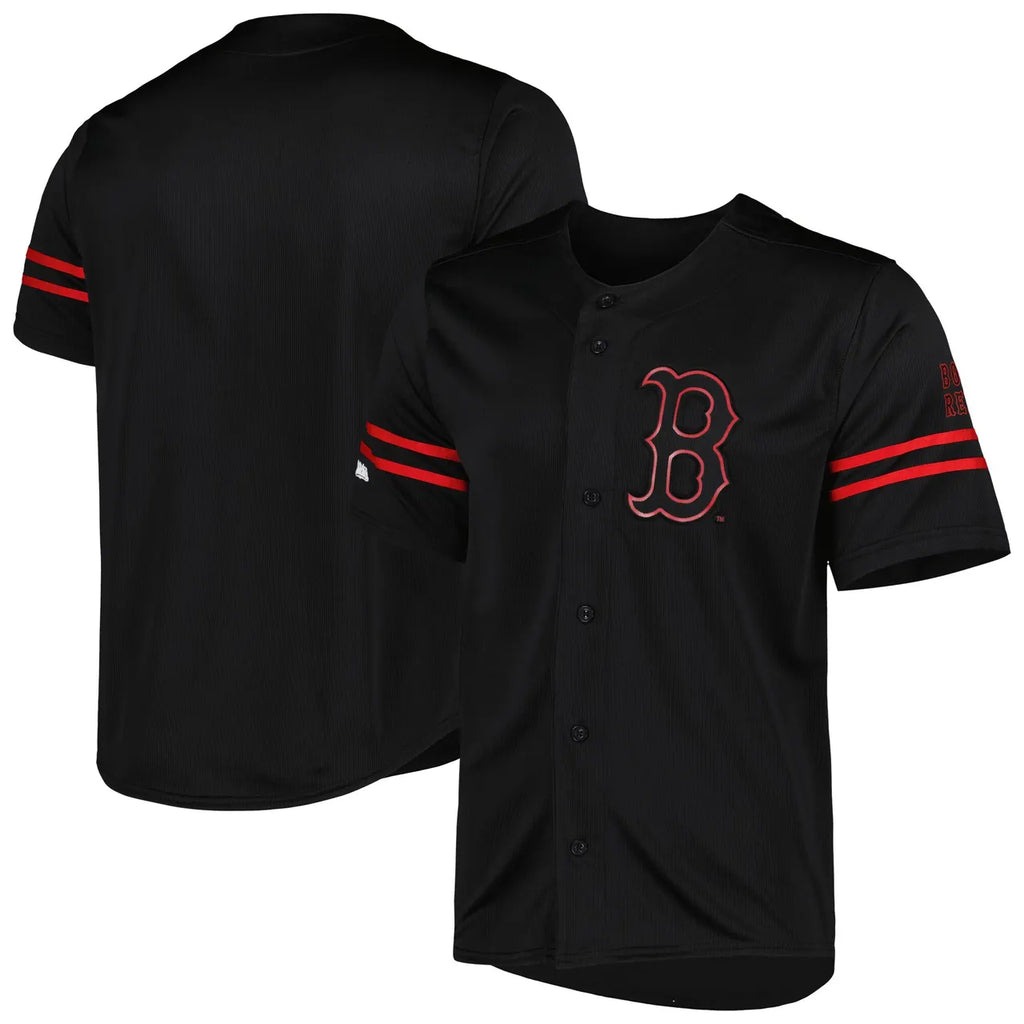 majestic Red Sox Black Jersey - Hình 2