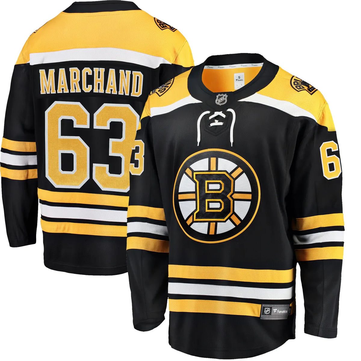 Marchand Bruins Black Jersey fanatics - Hình 2