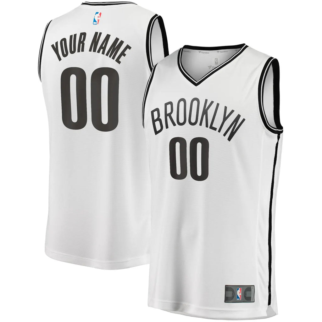 Fanatics Nets White Custom Jersey - Hình 2