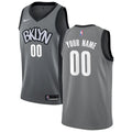 Nike Nets Gray Custom Jersey