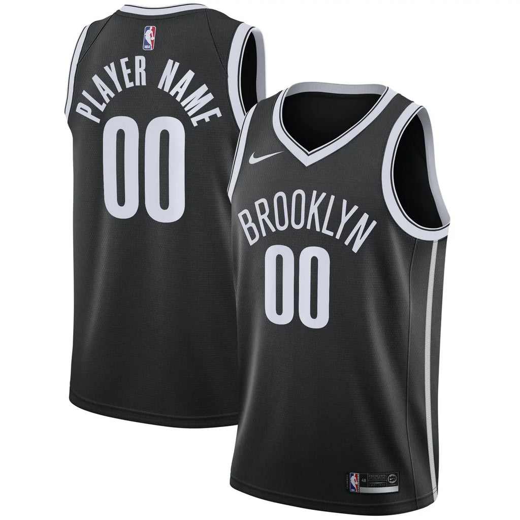 Nike Nets Black Icon Jersey - Hình 2