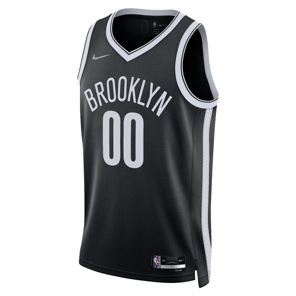 personalized Nike Nets Black Custom Jersey - Hình 3