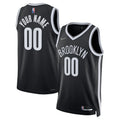 personalized Nike Nets Black Custom Jersey