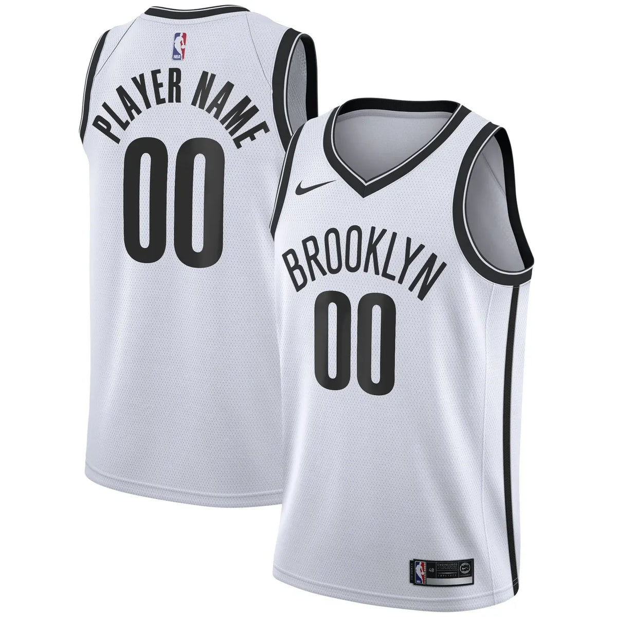 Nike Nets White Replica Jersey