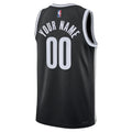 nike icon Nets Black Custom Jersey