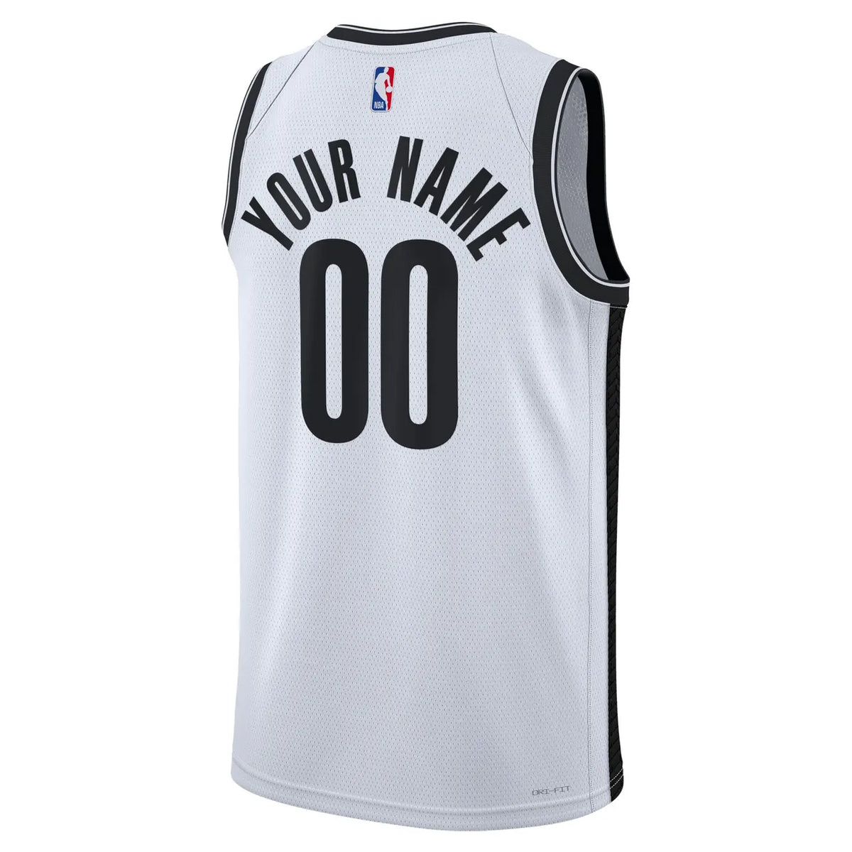 brooklyn Nike Nets White Custom Jersey - Hình 3