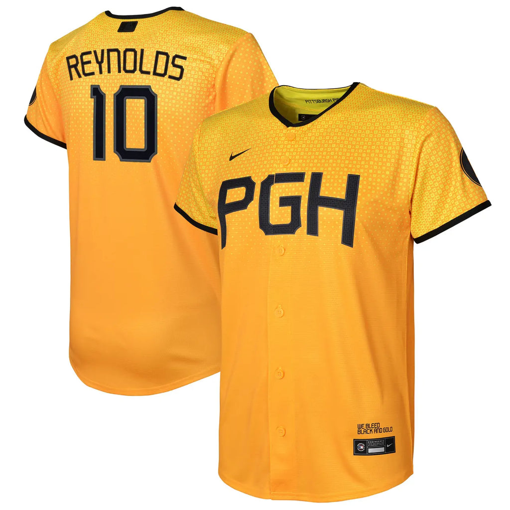 nike Pirates Reynolds Gold Jersey - Hình 2
