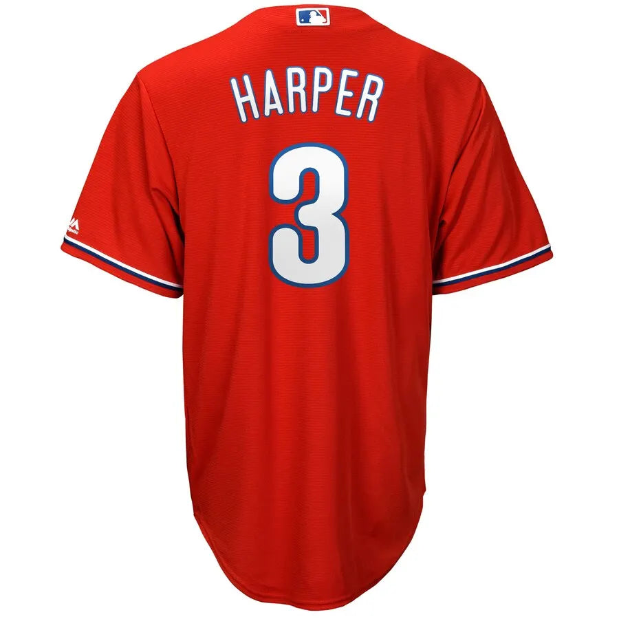 majestic Harper Phillies Red Jersey - Hình 3