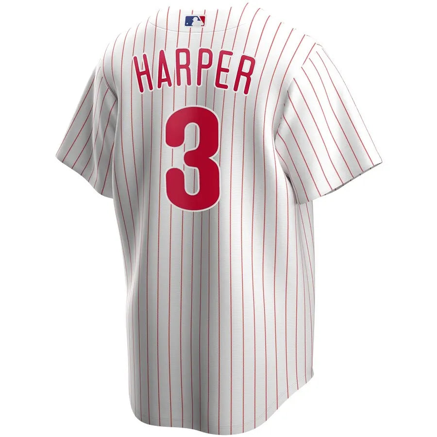 nike authentic Harper Phillies Pinstripe Jersey - Hình 3