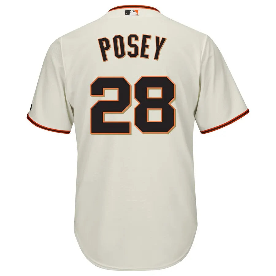 Giants Posey Cream Jersey majestic - Hình 3