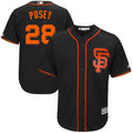 Giants Posey Black Jersey majestic