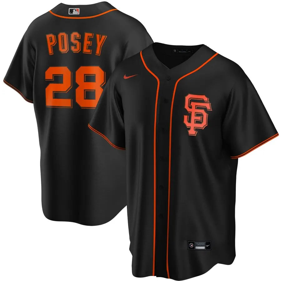 Posey Giants Black Jersey