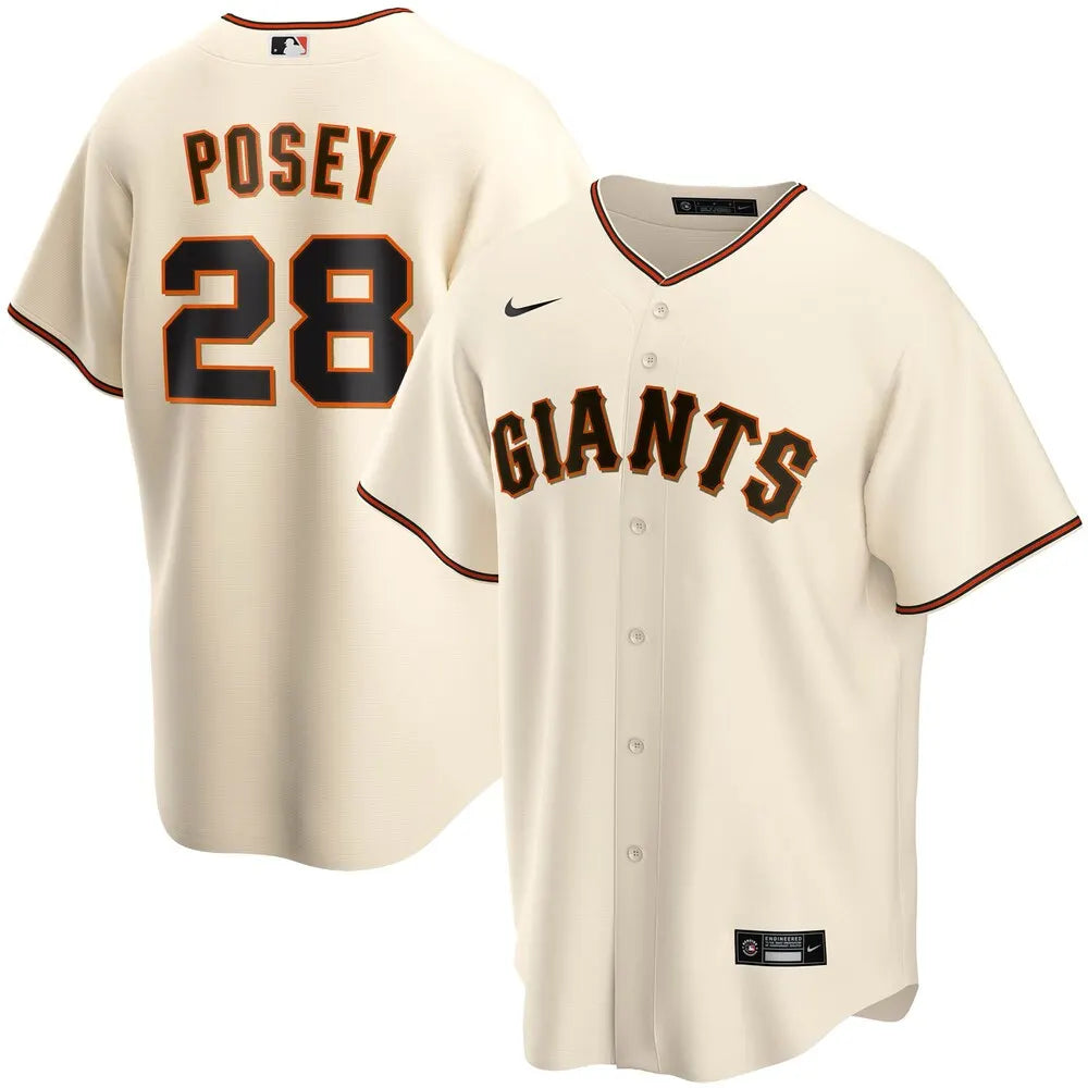 nike Giants Posey Cream Jersey